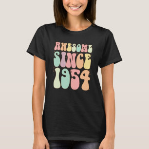 Awesome Since 1954 Birthday 68 Years Old Women M T-Shirt