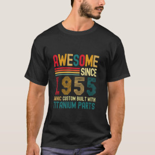 Awesome Since 1955 Vintage 69th Birthday Men Titan T-Shirt