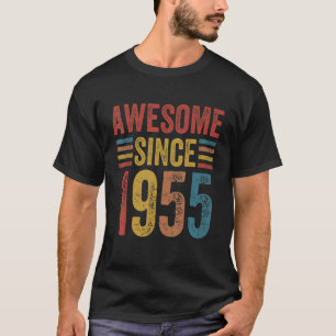 Awesome since 1955 Vintage Style Born in 1955 Birt T-Shirt