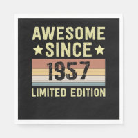 Awesome Since 1957 Retro 65 Years Old Birthday