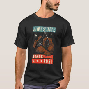 Awesome Since 1960 Funny Old Retro Boxing Gloves B T-Shirt