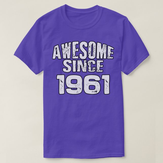 Awesome since 19611 T-Shirt (Design Front)
