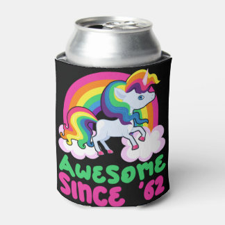 Awesome Since 1962 Unicorn  Can Cooler