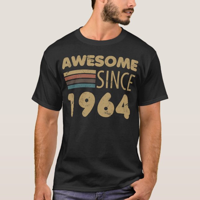 Awesome Since 1964 60th Birthday T-Shirt (Front)