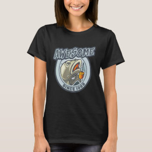 Awesome Since 1966 Angel Fishing Birthday T-Shirt