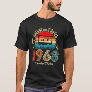Awesome Since 1968 Classic Birthday 1968 Cassette T-Shirt