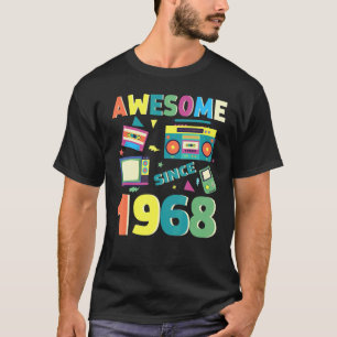 Awesome Since 1968 Vintage 1968 54th Birthday 54 Y T-Shirt