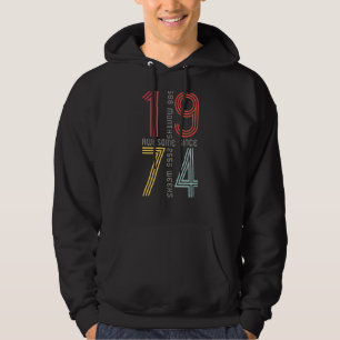 Awesome Since 1974 49th Birthday 49 Years Old Ret Hoodie
