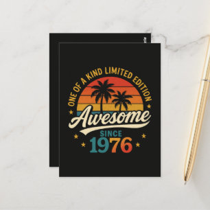 Awesome Since 1976 One Of A Kind Postcard