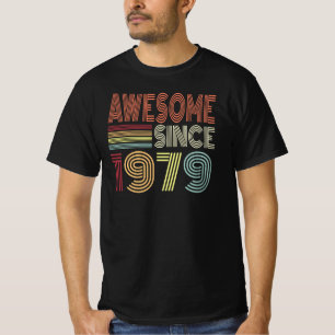 Awesome Since 1979 Retro Born In 1979 Birthday T-Shirt