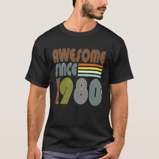 Awesome Since 1980 42Th Birthday Retro For Men Wom T-Shirt