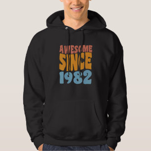 Awesome Since 1982 40 Year Old 40th Birthday Hoodie