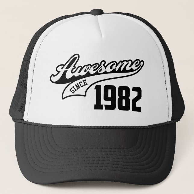 Awesome Since 1982 Trucker Hat (Front)