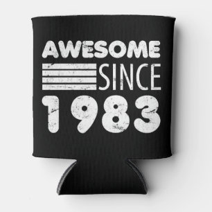 Awesome Since 1983 40th Birthday Can Cooler