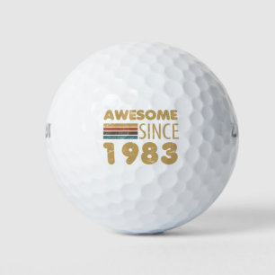 Awesome Since 1983 40th birthday Golf Balls