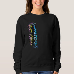 Awesome since 1984 graffiti motif   sweatshirt