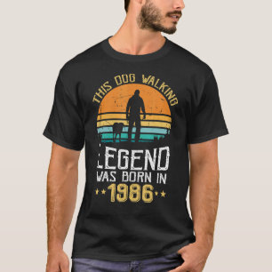 Awesome Since 1986 36th Birthday Dog Men Born In T-Shirt