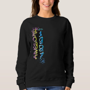 Awesome since 1987 graffiti motif sweatshirt
