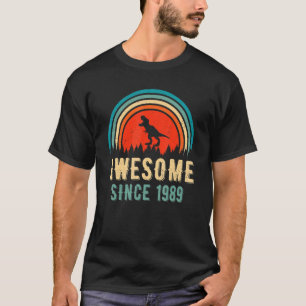 Awesome Since 1989 33rd Birthday Retro 33 Years Ol T-Shirt