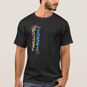 Awesome since 1991 Graffiti Motif T-Shirt