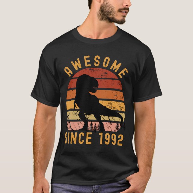 Awesome Since 1992 Dinosaur T-Shirt (Front)