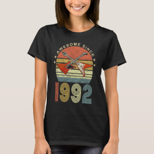 Awesome Since 1992 Vintage 1992 30th Birthday 30 Y T-Shirt