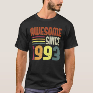 Awesome Since 1993 30th Birthday Retro Vintage T-Shirt