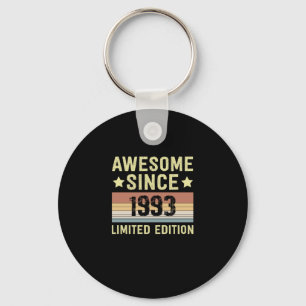 Awesome Since 1993 Birthday Key Ring
