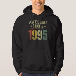 Awesome Since 1995 27th Birthday Retro Men Women Hoodie