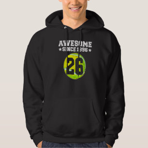 Awesome Since 1996 Tennis 26th Birthday 26 Years O Hoodie