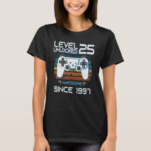 Awesome Since 1997 Birthday   Level 25 Unlocked Ga T-Shirt