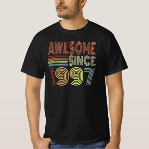 Awesome Since 1997 Retro Born In 1997 Birthday T-Shirt