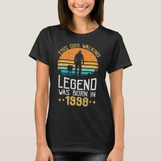 Awesome Since 1998 24th Birthday Dog Men Born In T-Shirt