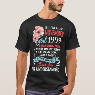 Awesome Since 1999 23rd Birthday I'm A November Gi T-Shirt
