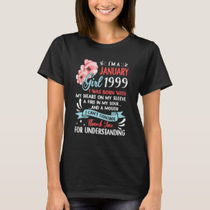 Awesome Since 1999 24th Birthday I'm a January Gir T-Shirt