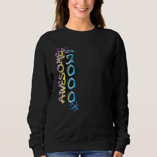 Awesome since 2000 graffiti motif sweatshirt