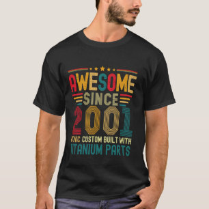 Awesome Since 2001 Vintage 23rd Birthday Men Titan T-Shirt