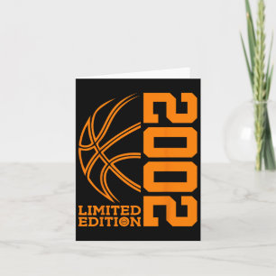 Awesome Since 2002 Birthday Bysketbyll Limited Edi Card