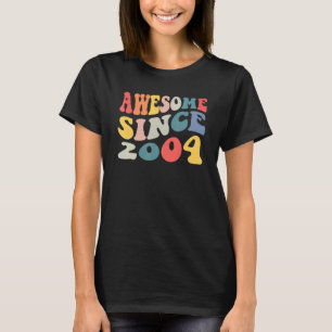 Awesome Since 2004 18 Years Old 18th Birthday Groo T-Shirt