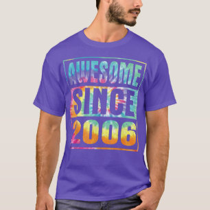 Awesome Since 2006 16 Years Old 16th Birthday Tie T-Shirt