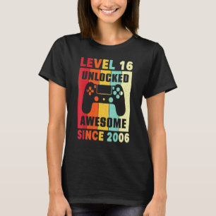 Awesome Since 2006 Vintage Controller Girls Boys T-Shirt