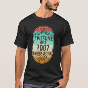 Awesome Since 2007  15th Birthday T-Shirt
