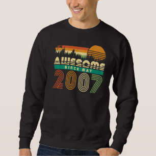 Awesome Since 2007 15th May Birthday Teen Girls Bo Sweatshirt