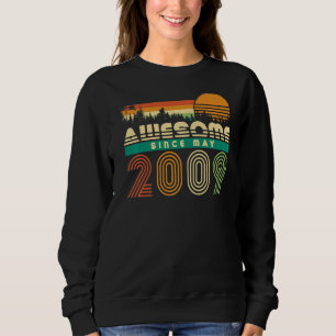 Awesome Since 2009 13th May Birthday Teen Girls Bo Sweatshirt