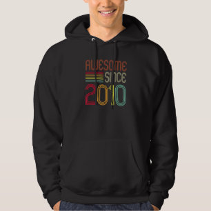 Awesome Since 2010 12th Birthday Retro Cute Birthd Hoodie