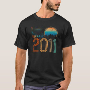 Awesome Since 2011 11Th Birthday Gift 11 Years Old T-Shirt