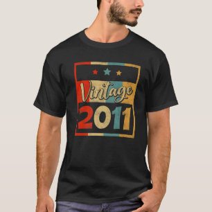 Awesome Since 2011 11Th Birthday Gift 11 Years Old T-Shirt