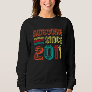 Awesome Since 2011 Vintage 11th Birthday Retro 11 Sweatshirt