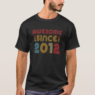 Awesome Since 2012 11th Birthday 11 Year Old   T-Shirt