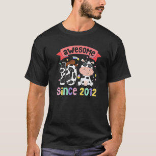 Awesome Since 2012 Baby Girl 10th Birthday Outfit T-Shirt